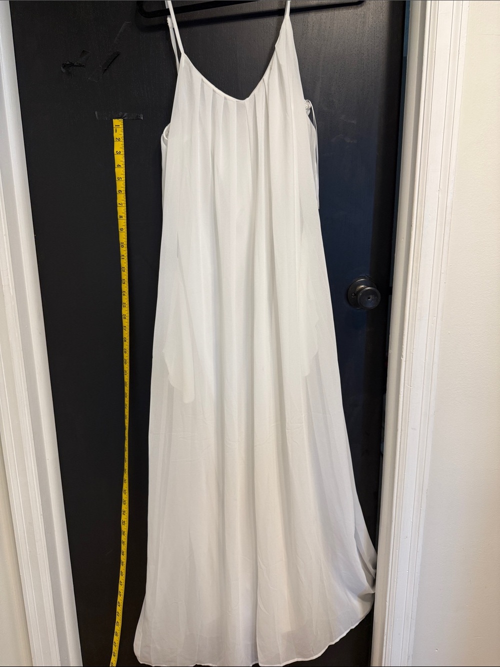 Flowing White Spaghetti-Strap Maxi Palazzo Jumpsuit  - Lightweight and chic